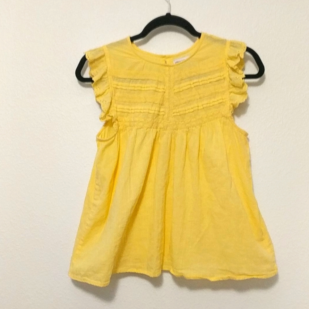 UO Willa sleeveless ruffle babydoll top